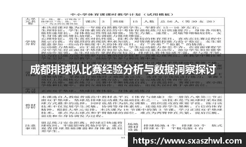 成都排球队比赛经验分析与数据洞察探讨