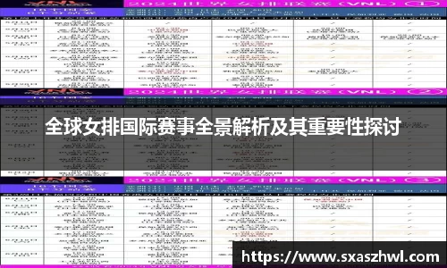 全球女排国际赛事全景解析及其重要性探讨