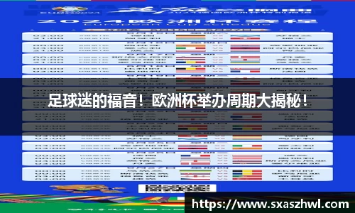 足球迷的福音！欧洲杯举办周期大揭秘！