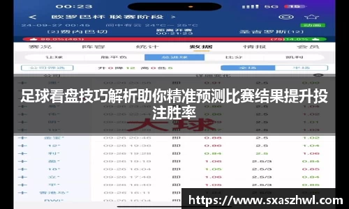 足球看盘技巧解析助你精准预测比赛结果提升投注胜率